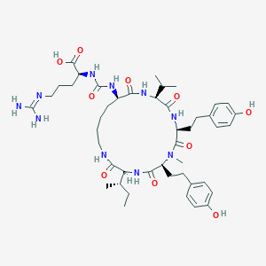 molecular formula C45H68N10O10 B1264091 鱼腥藻肽 908 