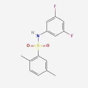 N-(3,5-Difluorophenyl)-2,5-dimethylbenzenesulfonamide