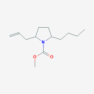 Methyl 2-butyl-5-(prop-2-en-1-yl)pyrrolidine-1-carboxylate