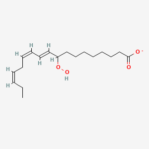 molecular formula C18H29O4- B1264111 (10E,12Z,15Z)-9-氢过氧化十八碳三烯酸酯 