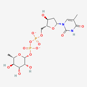 molecular formula C16H24N2O15P2-2 B1264114 dTDP-6-deoxy-beta-L-mannose(2-) 