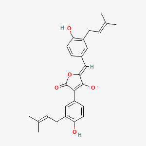 molecular formula C27H27O5- B1264115 aspulvinone H(1-) 