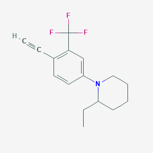 Piperidine, 2-ethyl-1-[4-ethynyl-3-(trifluoromethyl)phenyl]-