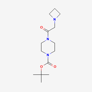 Tert-butyl 4-[2-(azetidin-1-yl)acetyl]piperazine-1-carboxylate