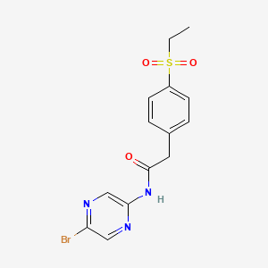 N-(5-bromopyrazin-2-yl)-2-(4-ethylsulfonylphenyl)acetamide