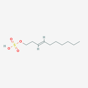 molecular formula C10H20O4S B1264124 (3E)-癸-3-烯-1-基氢硫酸盐 