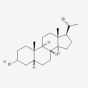 molecular formula C21H34O2 B1264126 3-羟基-5β-孕烷-20-酮 