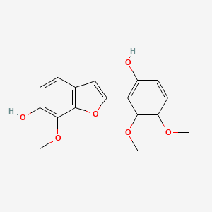 molecular formula C17H16O6 B1264130 Lespedezavirgatol 