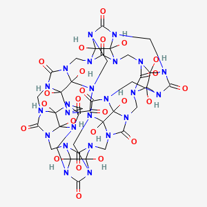 molecular formula C36H36N24O24 B1264135 Perhydroxycucurbit[6]uril 