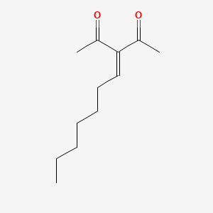 molecular formula C12H20O2 B12641369 3-Heptylidenepentane-2,4-dione CAS No. 94134-76-6