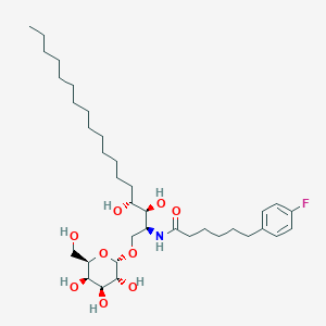 1-O-(alpha-D-galactopyranosyl)-N-[6-(4-fluorophenyl)hexanoyl]phytosphingosine