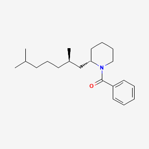 {(2S)-2-[(2R)-2,6-Dimethylheptyl]piperidin-1-yl}(phenyl)methanone