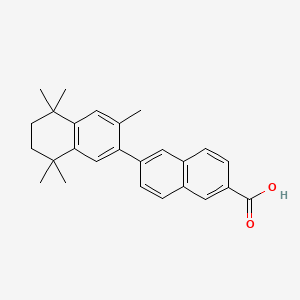 6-(3,5,5,8,8-Pentamethyl-6,7-dihydronaphthalen-2-yl)naphthalene-2-carboxylic acid