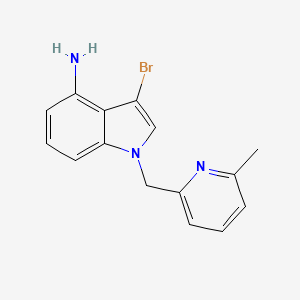 molecular formula C15H14BrN3 B12641747 3-Bromo-1-[(6-methylpyridin-2-yl)methyl]indol-4-amine 