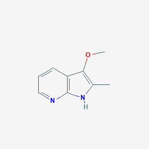 molecular formula C9H10N2O B126418 1H-Pyrrolo[2,3-B]pyridine, 3-methoxy-2-methyl- CAS No. 145934-59-4