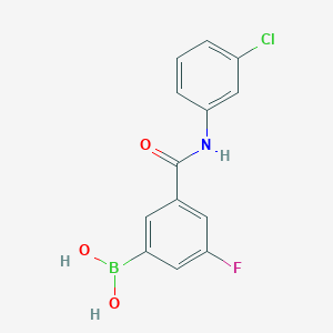 3-(3-Chlorophenylcarbamoyl)-5-fluorobenzeneboronic acid