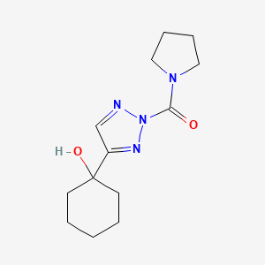 (4-(1-Hydroxycyclohexyl)-2H-1,2,3-triazol-2-yl)(pyrrolidin-1-yl)methanone