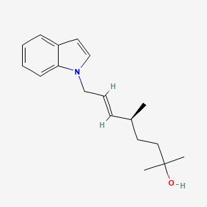 6-Octen-2-ol, 8-(1H-indol-1-yl)-2,5-dimethyl-