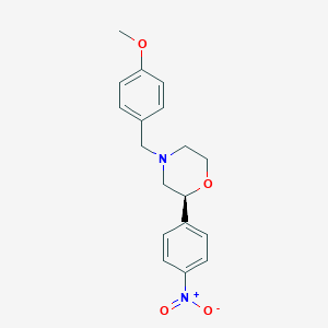 (2S)-4-[(4-Methoxyphenyl)methyl]-2-(4-nitrophenyl)morpholine