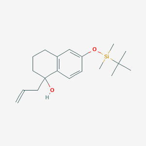 1-Naphthalenol, 6-[[(1,1-diMethylethyl)diMethylsilyl]oxy]-1,2,3,4-tetrahydro-1-(2-propen-1-yl)-