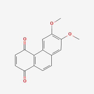 molecular formula C16H12O4 B12641928 1,4-Phenanthrenedione, 6,7-dimethoxy- CAS No. 63216-09-1