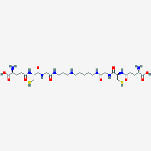 molecular formula C28H51N9O10S2 B1264196 同三硫胱氨酸 