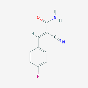 molecular formula C10H7FN2O B012642 alpha-Cyano-3-fluorocinnamamide CAS No. 100908-62-1