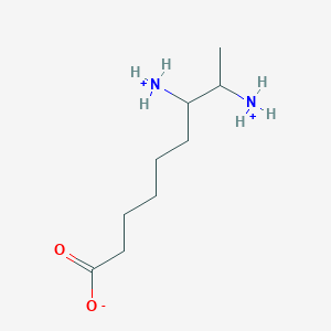 molecular formula C9H21N2O2+ B1264212 7,8-二氨基壬酸酯阳离子 