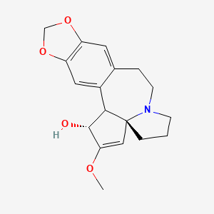 molecular formula C18H21NO4 B1264217 (3R,6S)-4-Methoxy-16,18-dioxa-10-azapentacyclo[11.7.0.02,6.06,10.015,19]icosa-1(20),4,13,15(19)-tetraen-3-ol 