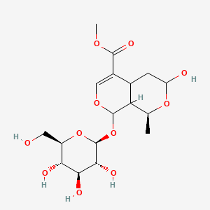 methyl (1S,8S)-3-hydroxy-1-methyl-8-[(2S,3R,4S,5S,6R)-3,4,5-trihydroxy-6-(hydroxymethyl)oxan-2-yl]oxy-1,3,4,4a,8,8a-hexahydropyrano[3,4-c]pyran-5-carboxylate