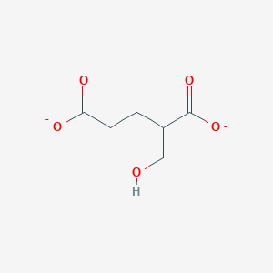 molecular formula C6H8O5-2 B1264224 2-Hydroxymethylglutarate 
