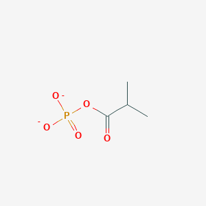 2-Methylpropanoyl phosphate(2-)
