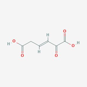 molecular formula C6H6O5 B1264232 (3E)-2-oxohex-3-enedioic acid 