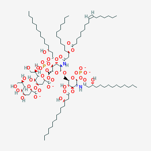 molecular formula C100H176N2O38P2-6 B1264233 (KDO)2-(棕榈油酰基)-脂质IVA(6-) 