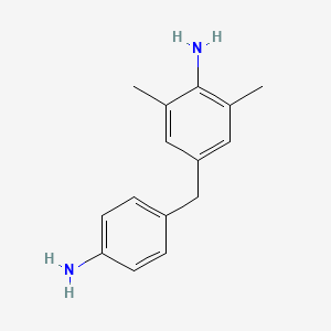 molecular formula C15H18N2 B12642331 4-((4-Aminophenyl)methyl)-2,6-xylidine CAS No. 68434-48-0