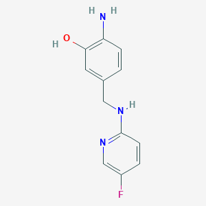 2-Amino-5-{[(5-fluoropyridin-2-yl)amino]methyl}phenol