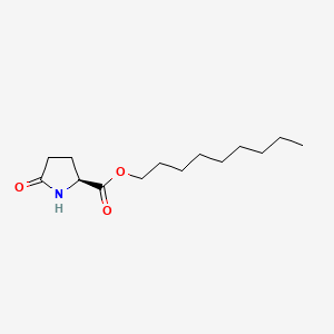 molecular formula C14H25NO3 B12642345 Nonyl 5-oxo-L-prolinate CAS No. 37673-22-6