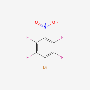 molecular formula C6BrF4NO2 B12642389 Benzene, 1-bromo-2,3,5,6-tetrafluoro-4-nitro- CAS No. 17823-37-9