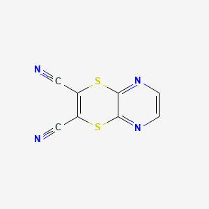 molecular formula C8H2N4S2 B12642398 1,4-Dithiino[2,3-b]pyrazine-2,3-dicarbonitrile CAS No. 50869-11-9