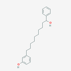 B126424 3-(10-Hydroxy-10-phenyldecyl)phenol CAS No. 155233-36-6