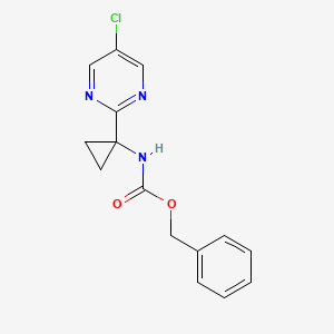 Benzyl (1-(5-chloropyrimidin-2-yl)cyclopropyl)carbamate