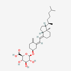 molecular formula C33H52O7 B1264245 Vitamin D3 glucosiduronate 