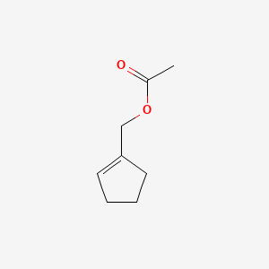 molecular formula C8H12O2 B12642450 1-Cyclopentene-1-methanol, acetate CAS No. 53723-45-8