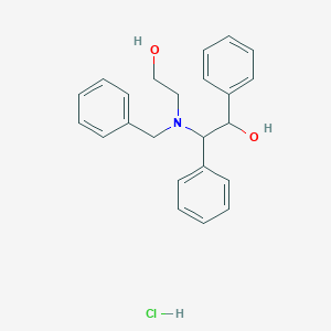 2-[Benzyl(2-hydroxyethyl)amino]-1,2-diphenylethanol hydrochloride