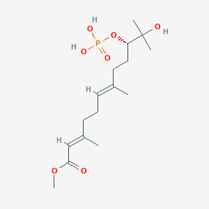 molecular formula C16H29O7P B1264250 (10S)-Juvenile hormone III diol phosphate 
