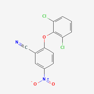 Benzonitrile, 2-(2,6-dichlorophenoxy)-5-nitro-