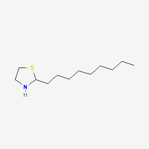 molecular formula C12H25NS B12642515 2-Nonylthiazolidine CAS No. 116112-94-8