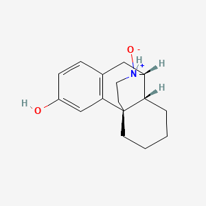 molecular formula C16H21NO2 B12642632 Morphinan-3-ol, 17-oxide, (-)- CAS No. 63868-06-4