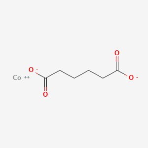 molecular formula C6H8CoO4 B12642639 Adipic acid, cobalt salt CAS No. 54437-56-8