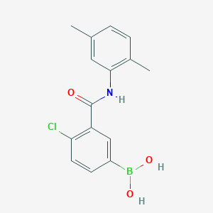 molecular formula C15H15BClNO3 B12642648 4-Chloro-3-(2,5-dimethylphenylcarbamoyl)benzeneboronic acid 